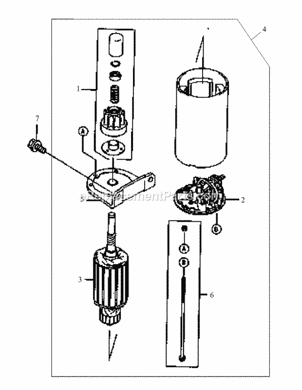 Fh601v As08 Starter Diagram and Parts List for M48-KW 53AB5DAV150 Cub Cadet Sprayer